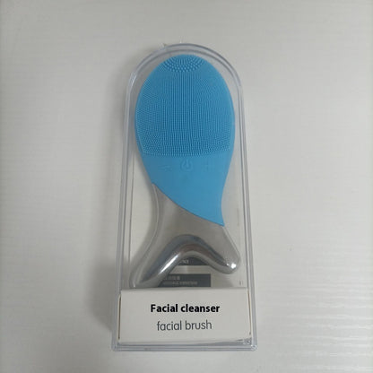 Silicone Gel Cleansing System Electric Facial Instrument Cleaning Brush Pores Inductive Therapeutical Instrument Vibration Massager